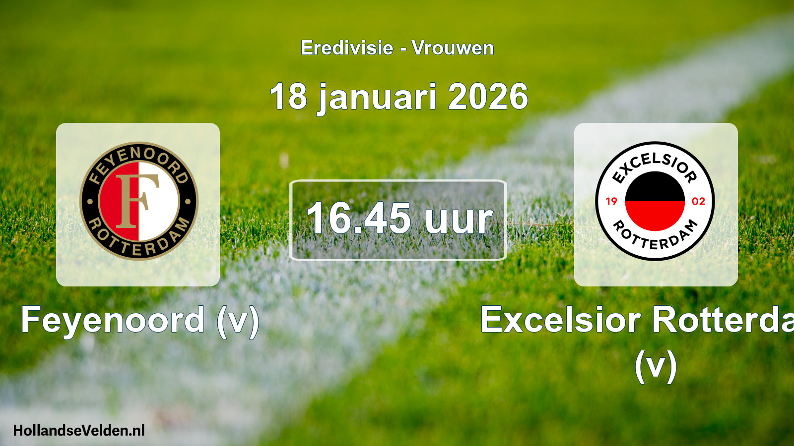 Scheduled Match: Feyenoord (v) - Excelsior Rotterdam (v) (18 January 2026)