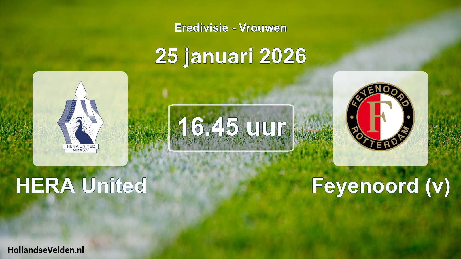 Scheduled Match: HERA United - Feyenoord (v) (25 January 2026)