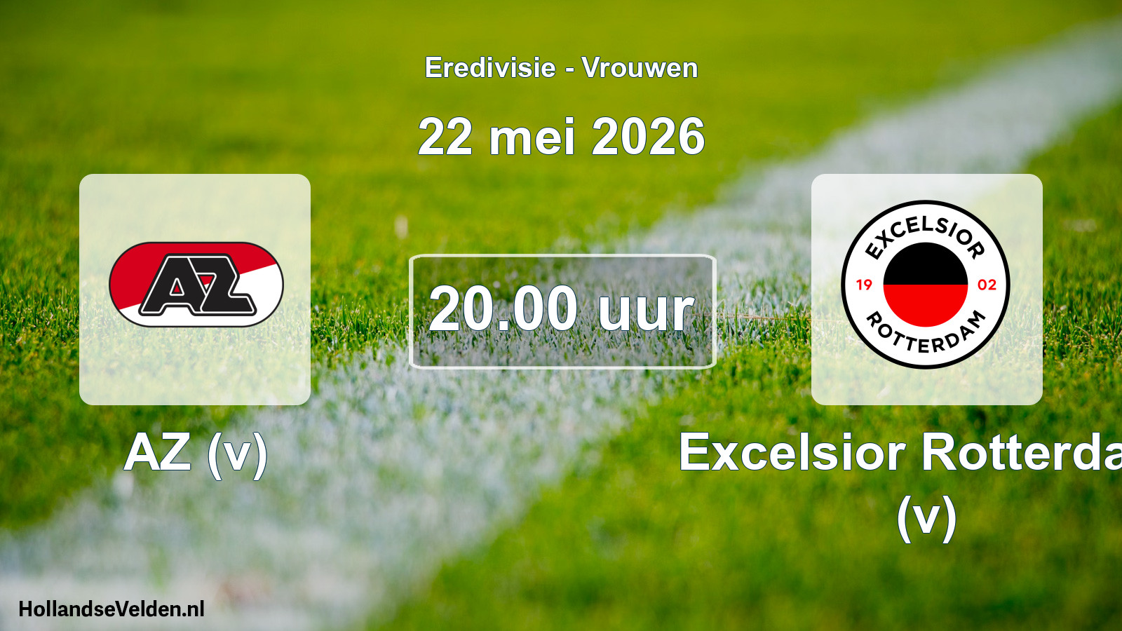 Scheduled Match: AZ (v) - Excelsior Rotterdam (v) (22 May 2026)