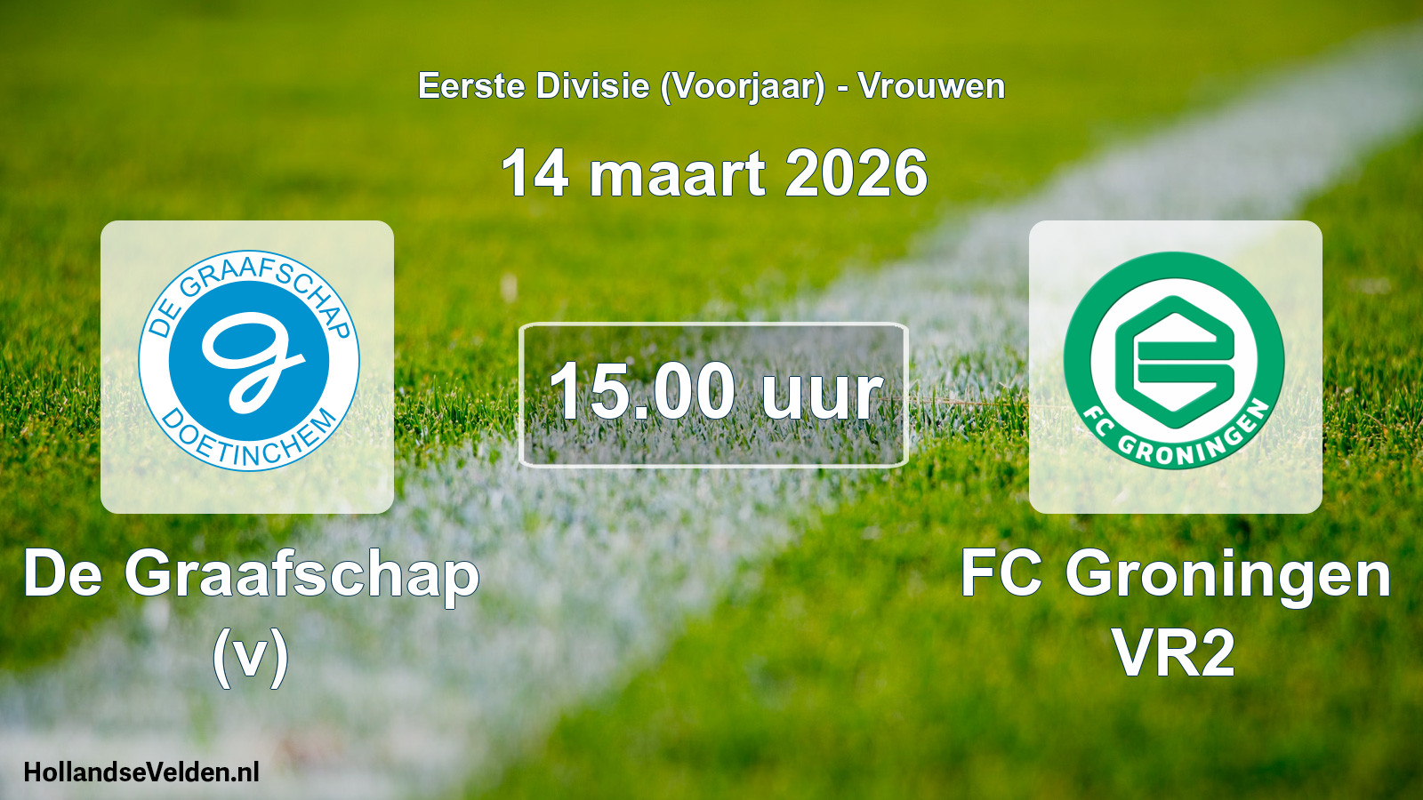 Scheduled Match: De Graafschap (v) - FC Groningen (v) (14 March 2026)
