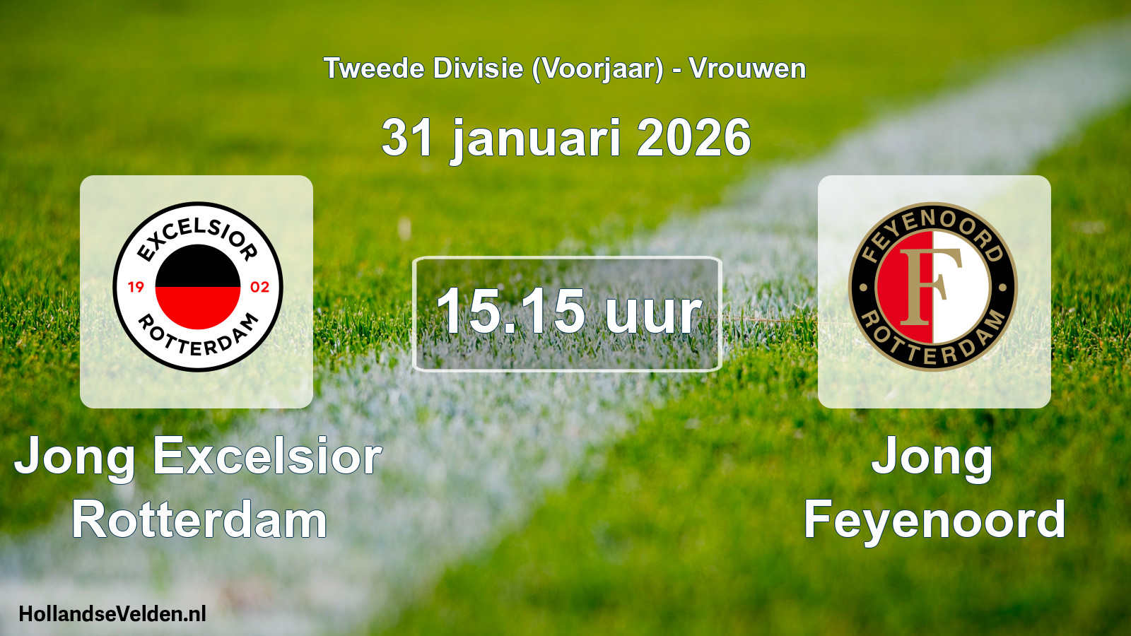Scheduled Match: Jong Excelsior Rotterdam - Jong Feyenoord (31 January 2026)