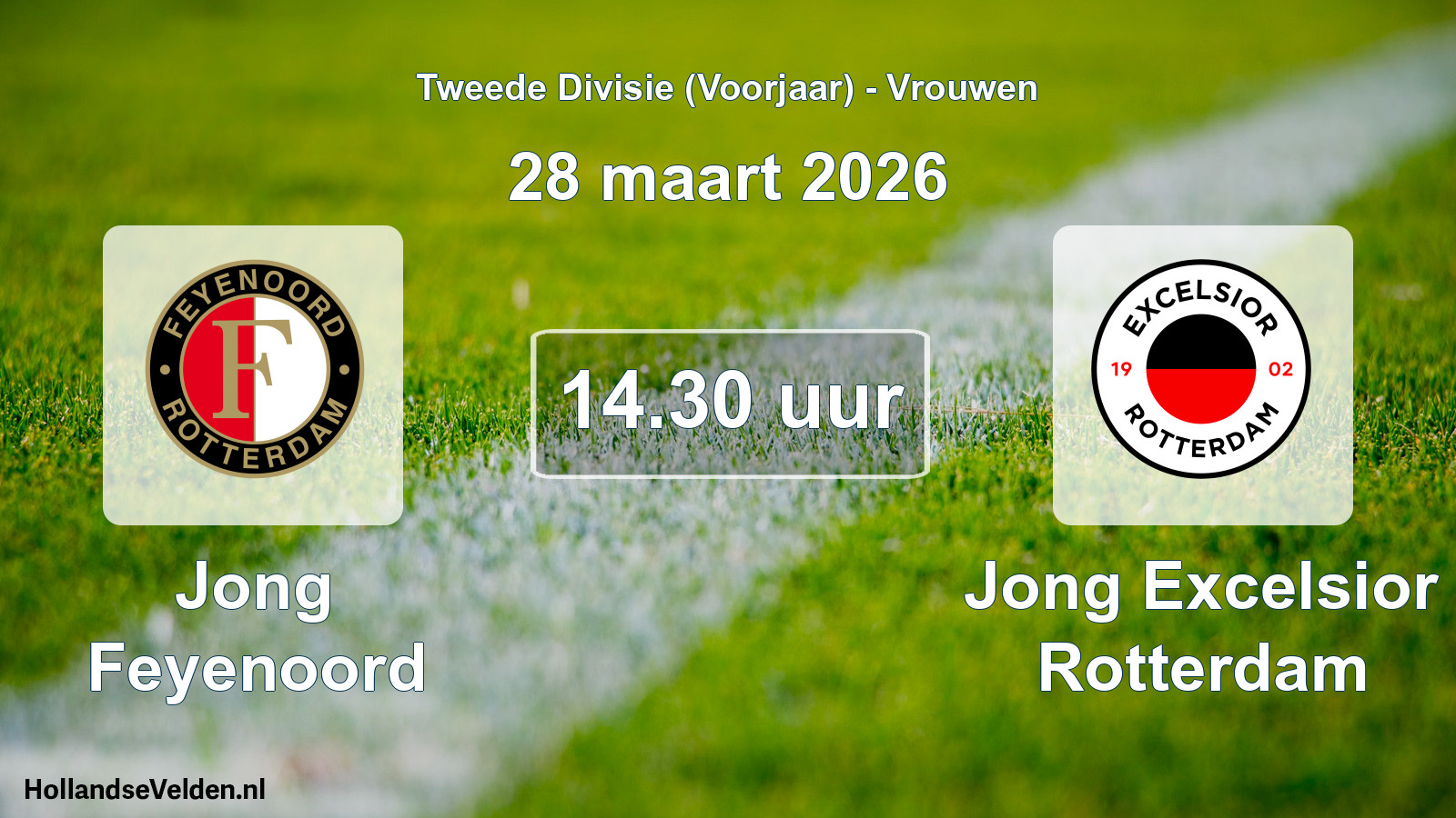 Scheduled Match: Jong Feyenoord - Jong Excelsior Rotterdam (28 March 2026)