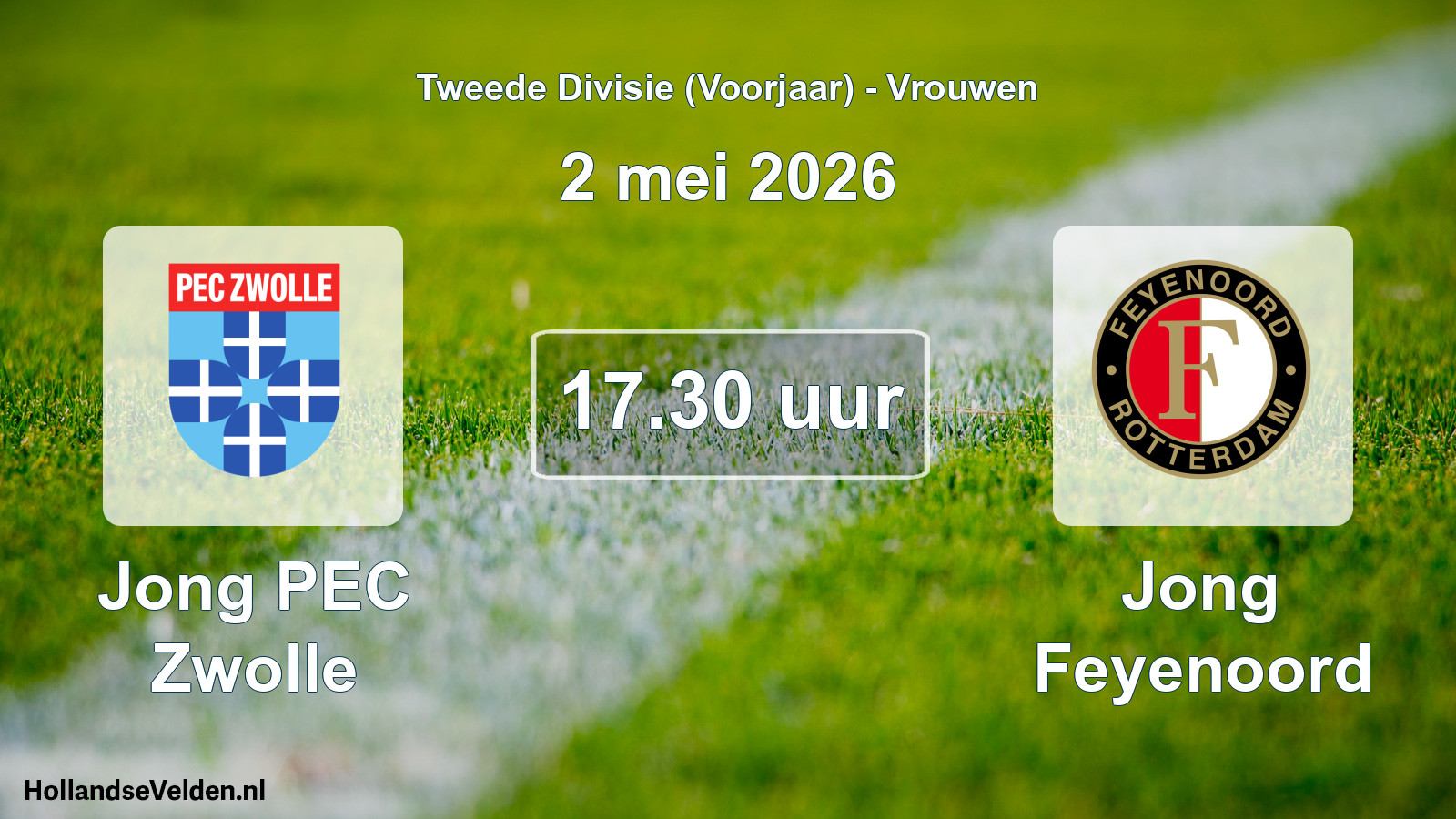 Scheduled Match: Jong PEC Zwolle - Jong Feyenoord (2 May 2026)