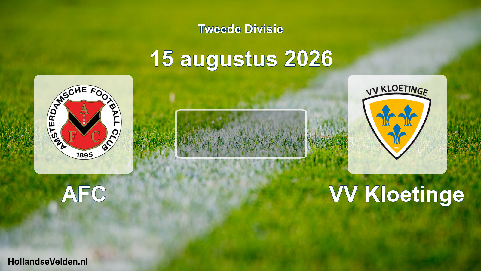 Scheduled Match: AFC - VV Kloetinge (15 August 2026)