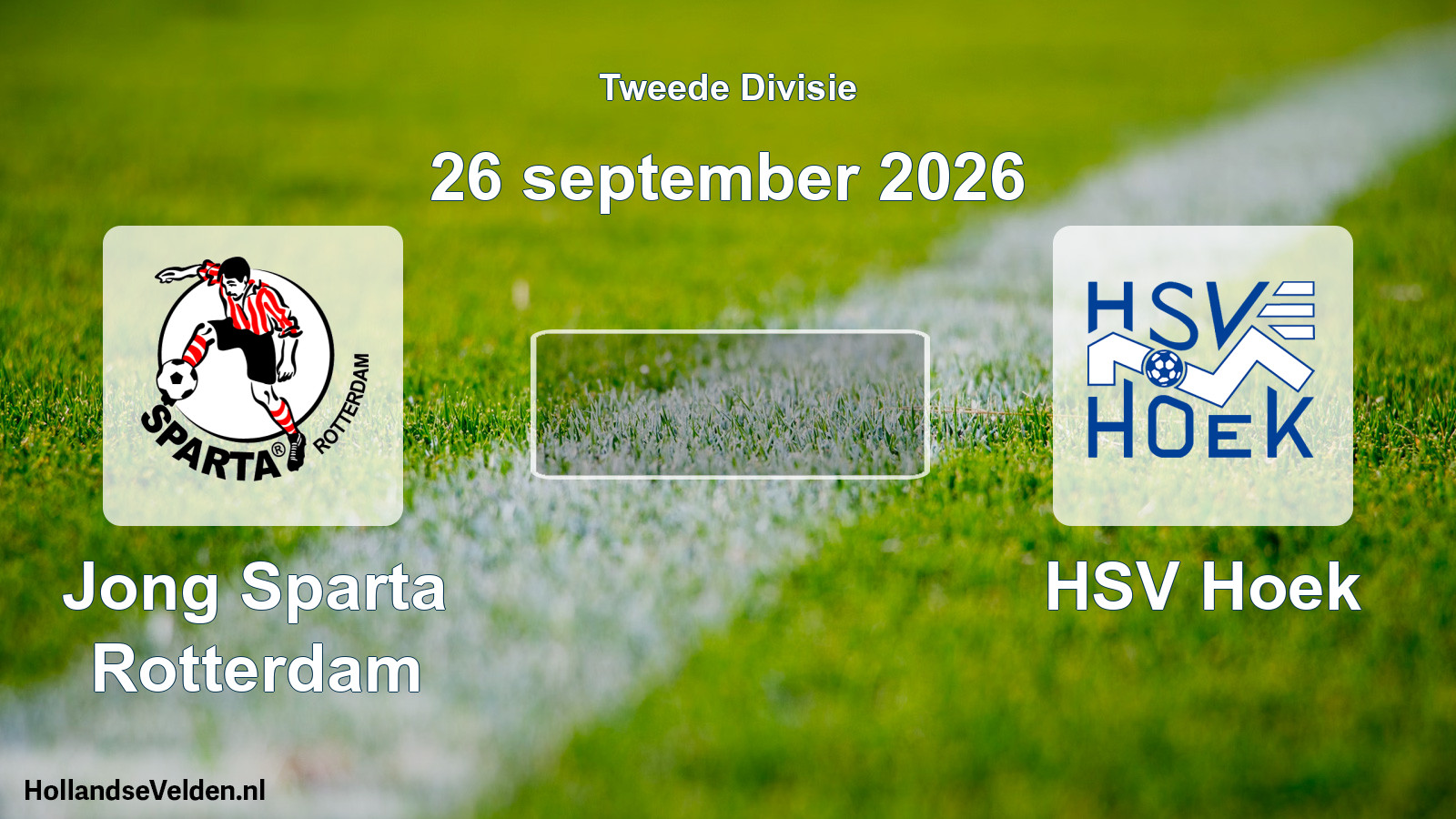 Scheduled Match: Jong Sparta Rotterdam - HSV Hoek (26 September 2026)