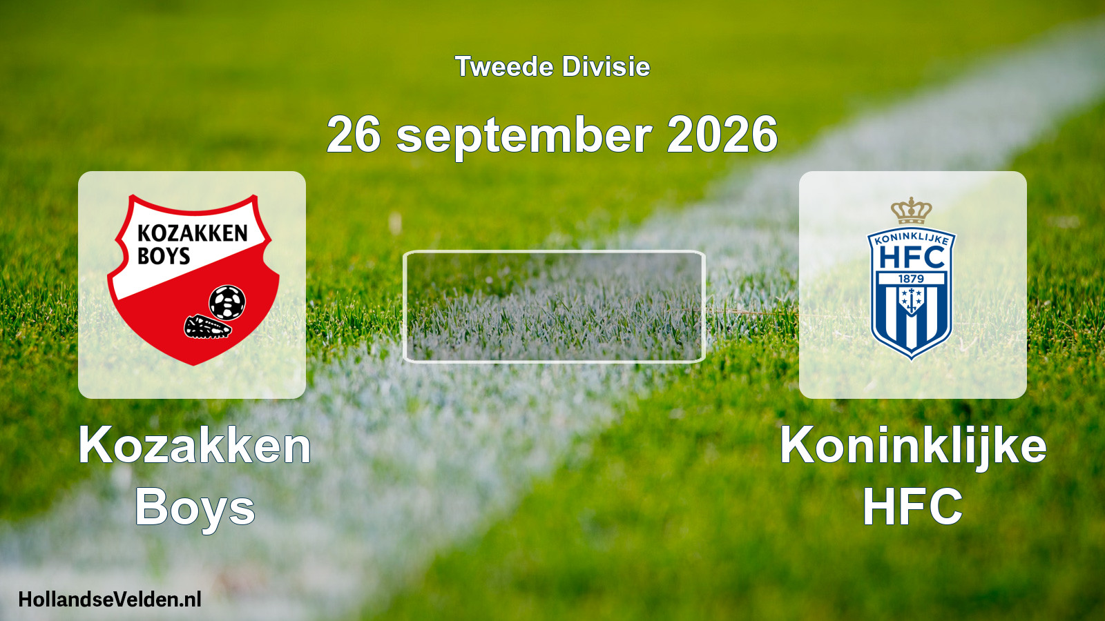 Scheduled Match: Kozakken Boys - Koninklijke HFC (26 September 2026)