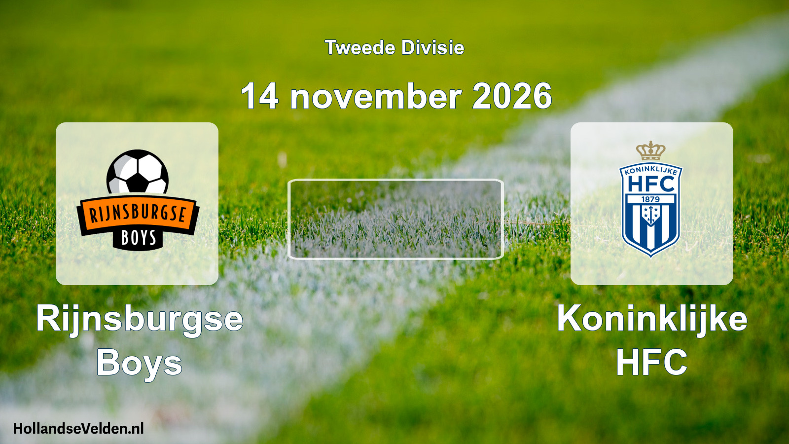 Scheduled Match: Rijnsburgse Boys - Koninklijke HFC (14 November 2026)