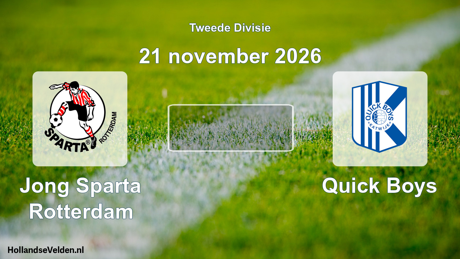 Scheduled Match: Jong Sparta Rotterdam - Quick Boys (21 November 2026)