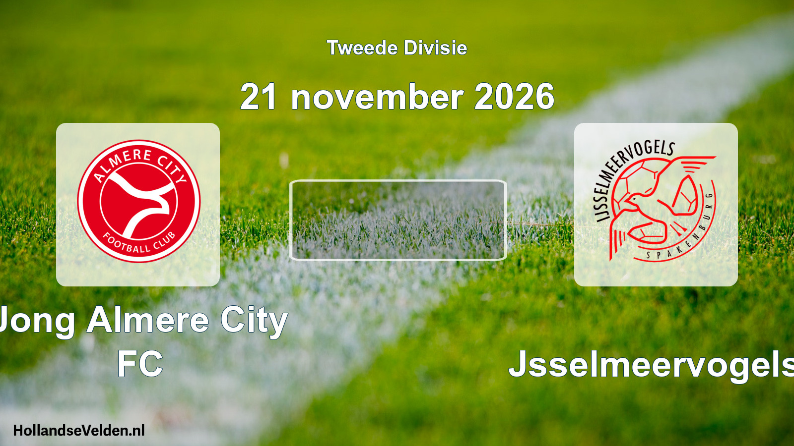 Scheduled Match: Jong Almere City FC - IJsselmeervogels (21 November 2026)