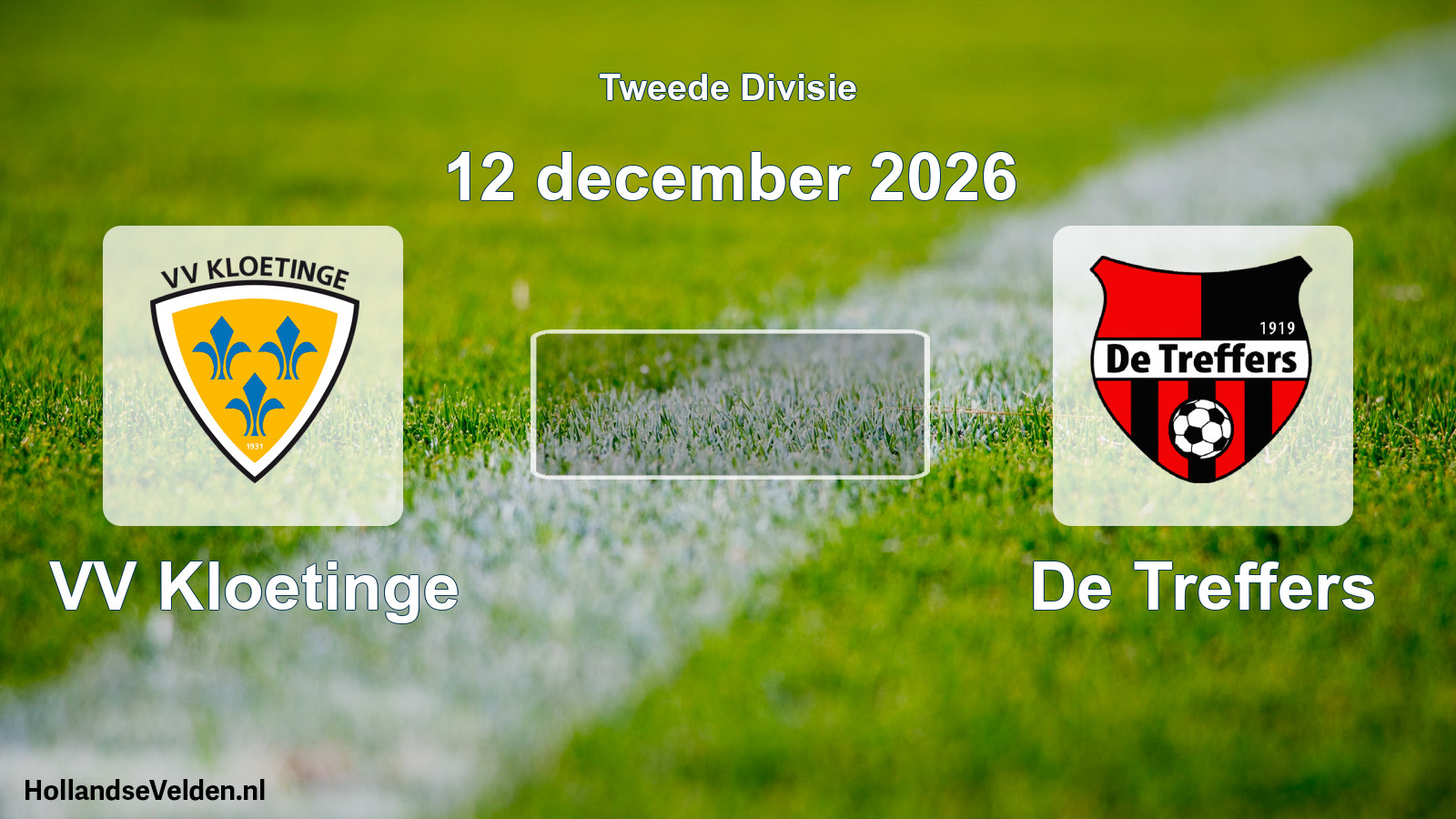 Scheduled Match: VV Kloetinge - De Treffers (12 December 2026)