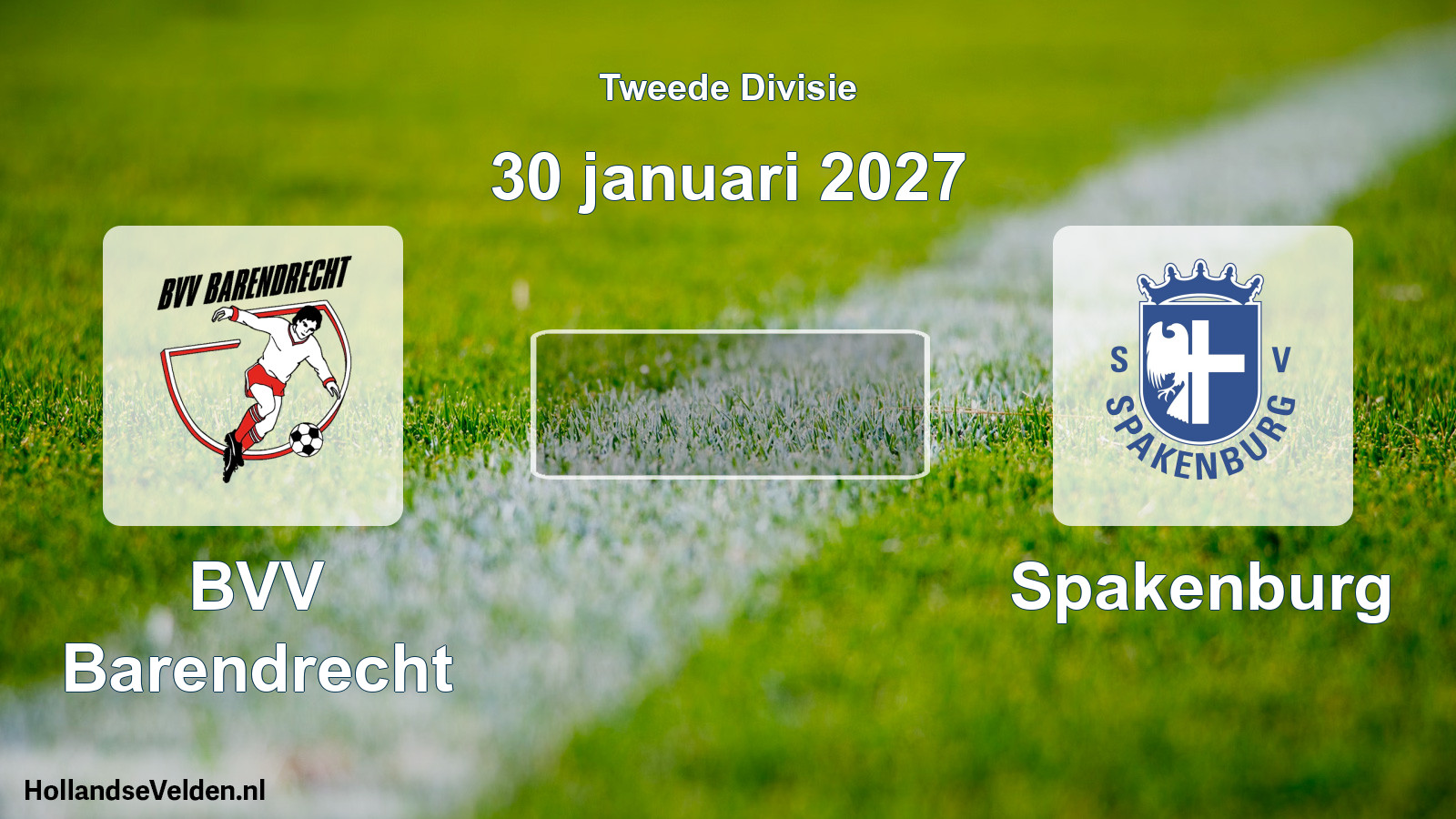 Scheduled Match: BVV Barendrecht - Spakenburg (30 January 2027)