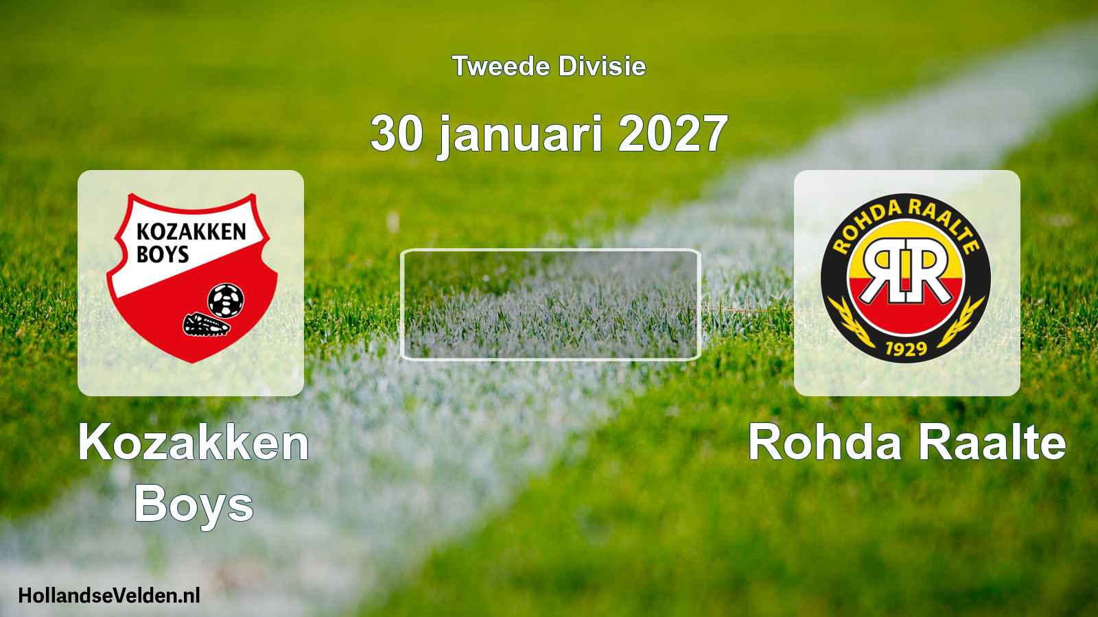 Scheduled Match: Kozakken Boys - Rohda Raalte (30 January 2027)