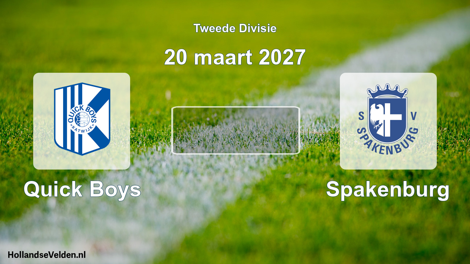 Scheduled Match: Quick Boys - Spakenburg (20 March 2027)