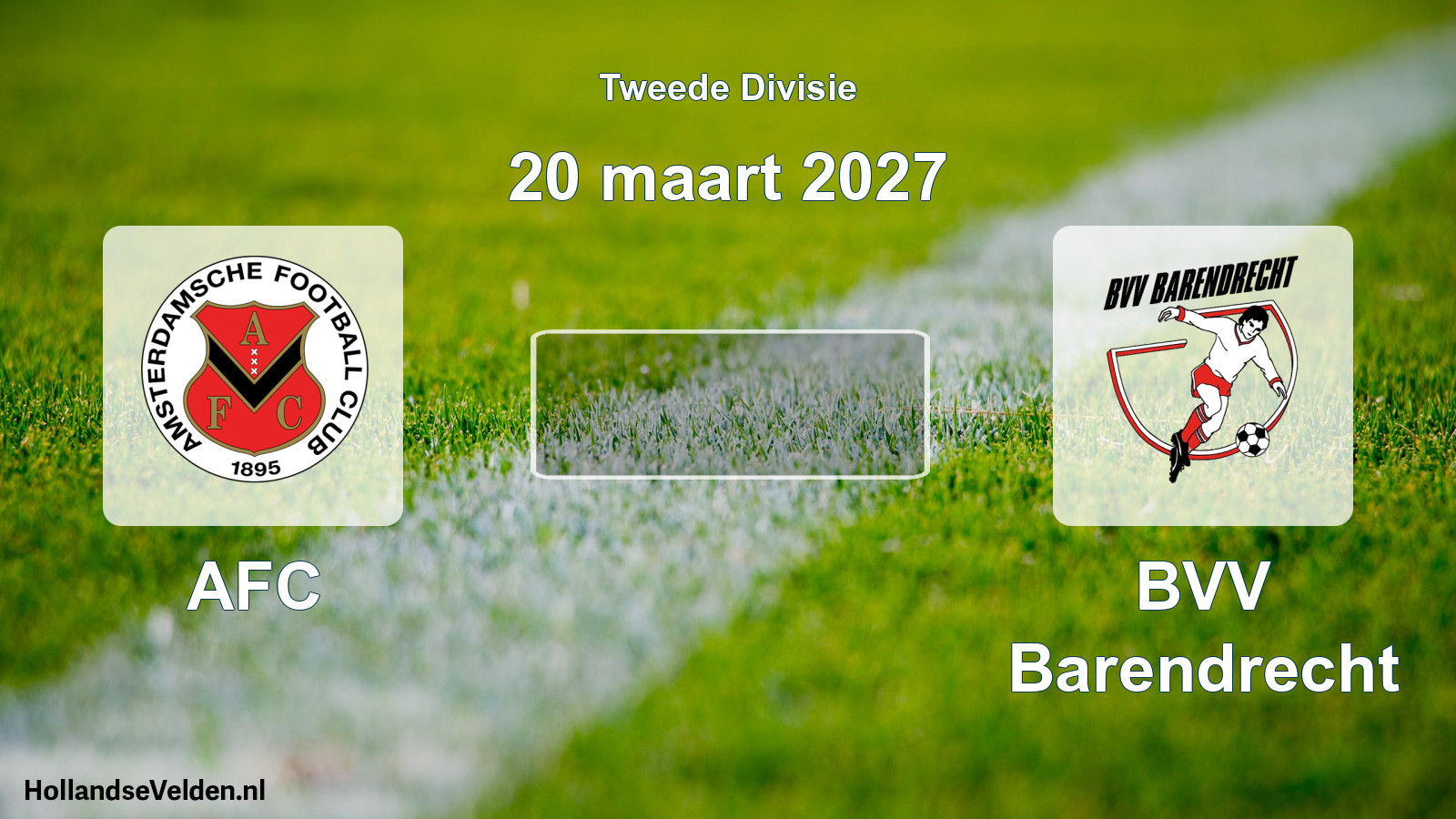 Scheduled Match: AFC - BVV Barendrecht (20 March 2027)