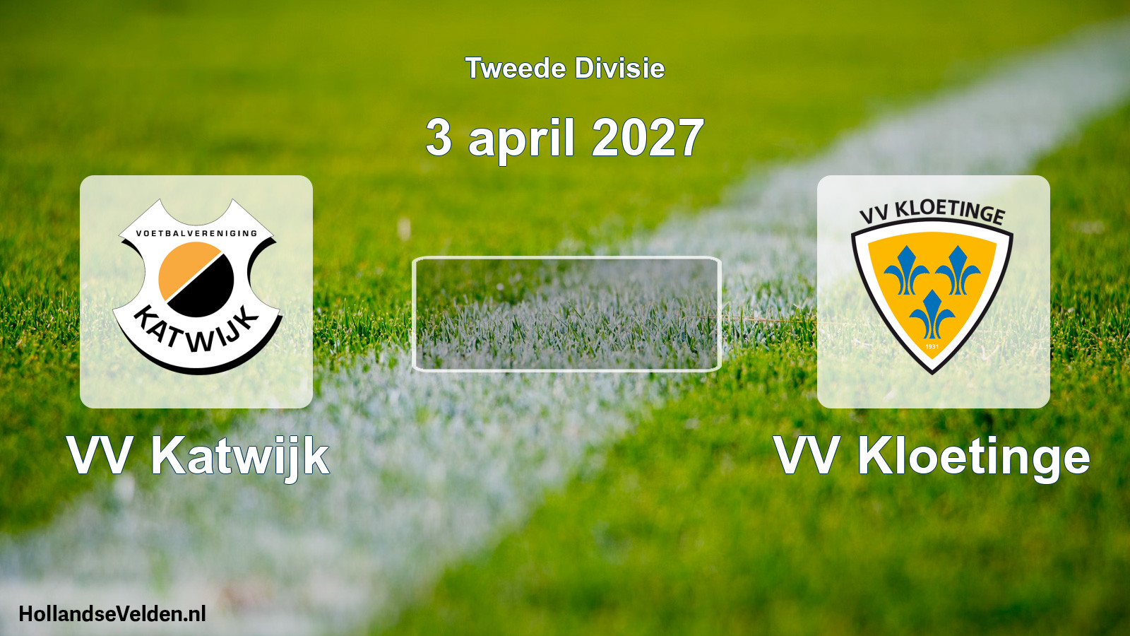 Scheduled Match: VV Katwijk - VV Kloetinge (3 April 2027)