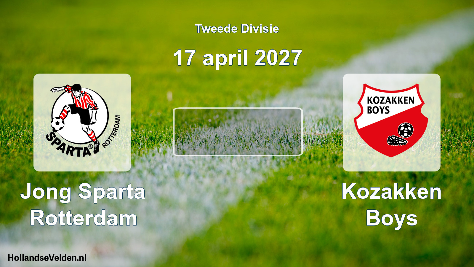 Scheduled Match: Jong Sparta Rotterdam - Kozakken Boys (17 April 2027)