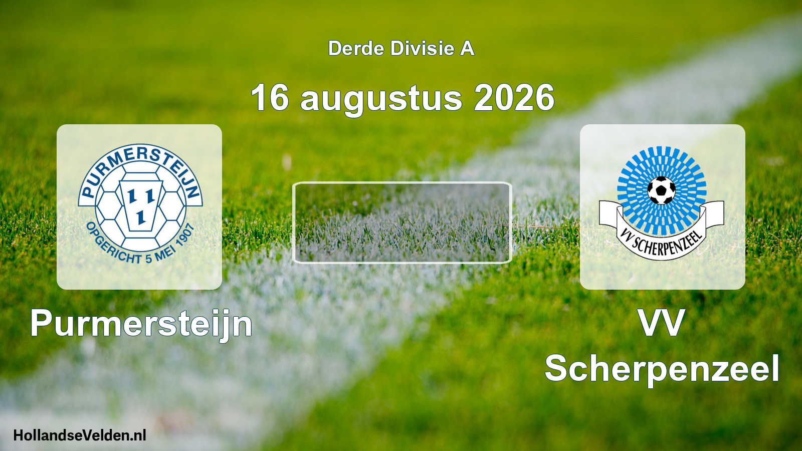 Scheduled Match: Purmersteijn - VV Scherpenzeel (16 August 2026)