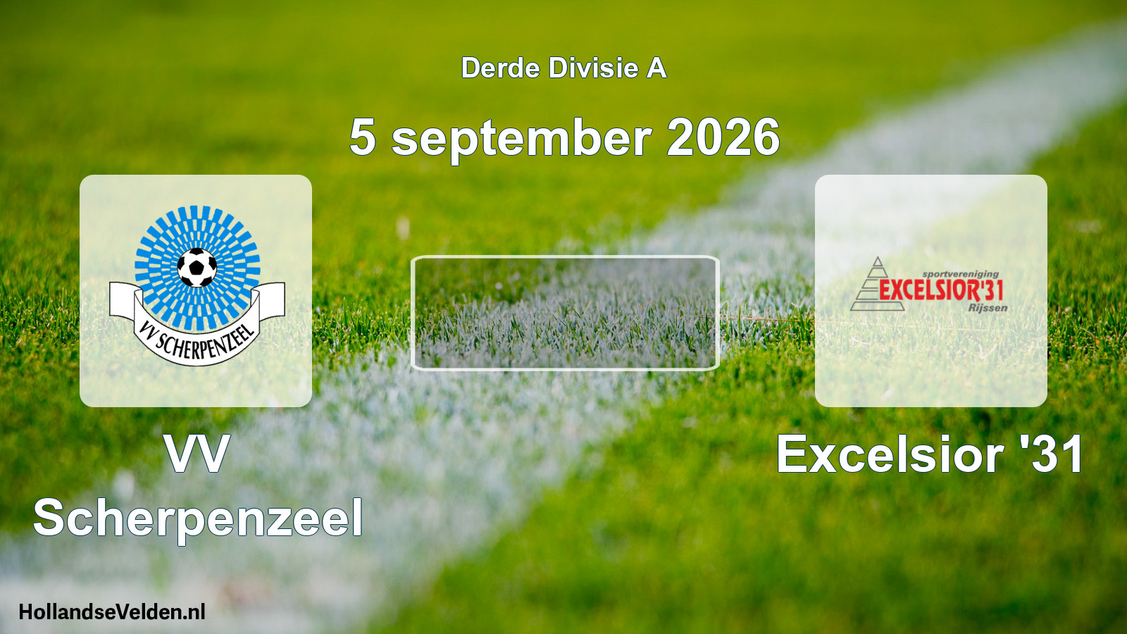 Scheduled Match: VV Scherpenzeel - Excelsior '31 (5 September 2026)