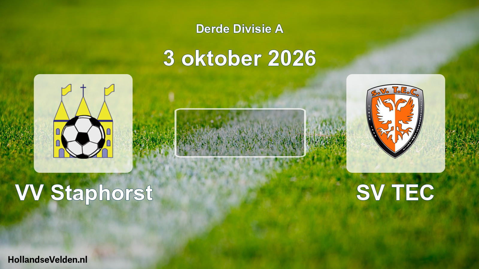 Scheduled Match: VV Staphorst - SV TEC (3 October 2026)