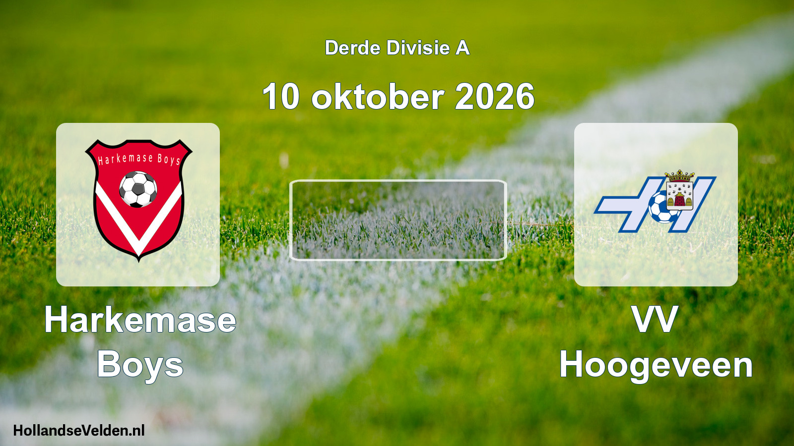 Scheduled Match: Harkemase Boys - VV Hoogeveen (10 October 2026)