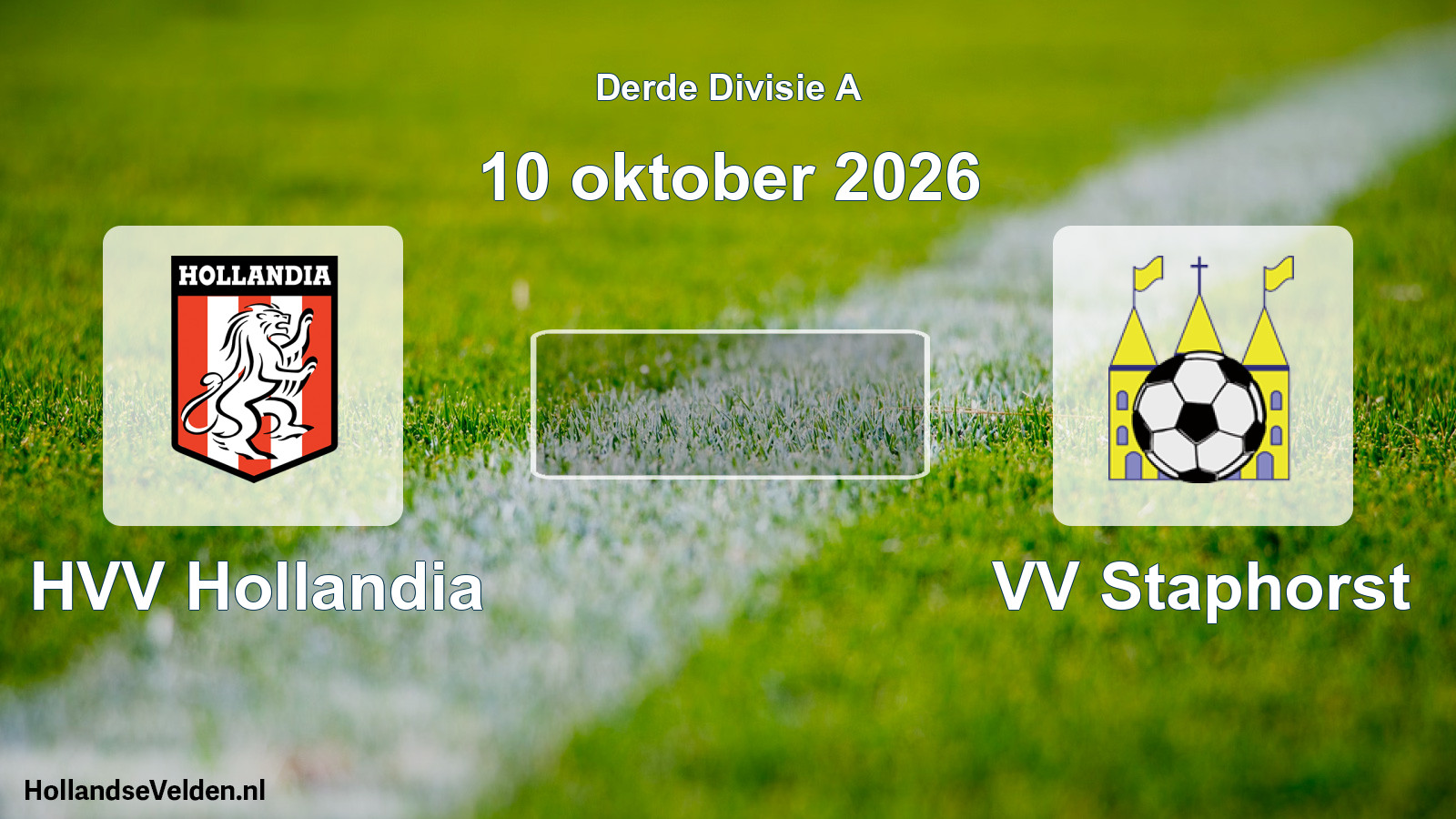 Scheduled Match: HVV Hollandia - VV Staphorst (10 October 2026)