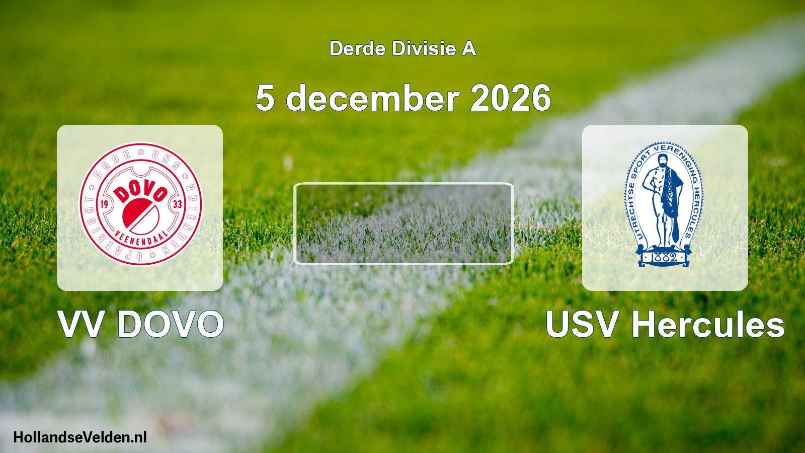 Scheduled Match: VV DOVO - USV Hercules (5 December 2026)