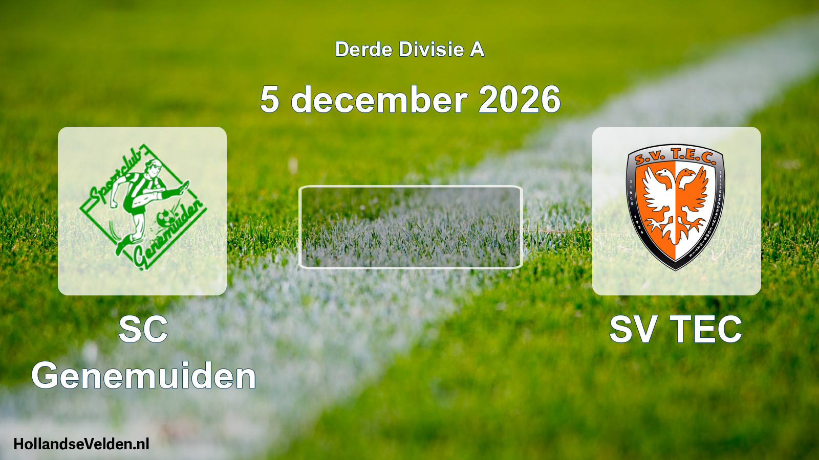 Scheduled Match: SC Genemuiden - SV TEC (5 December 2026)