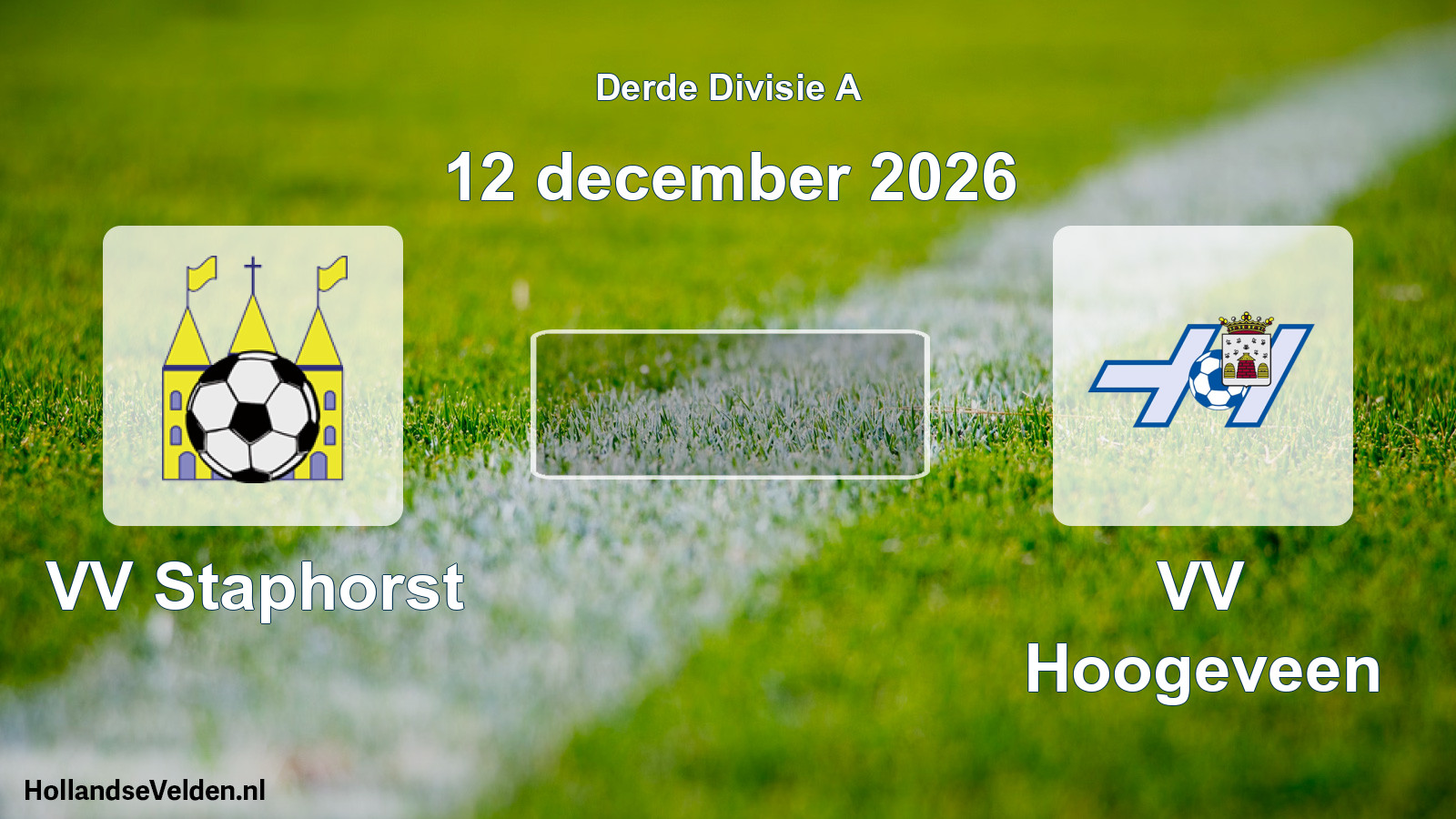 Scheduled Match: VV Staphorst - VV Hoogeveen (12 December 2026)