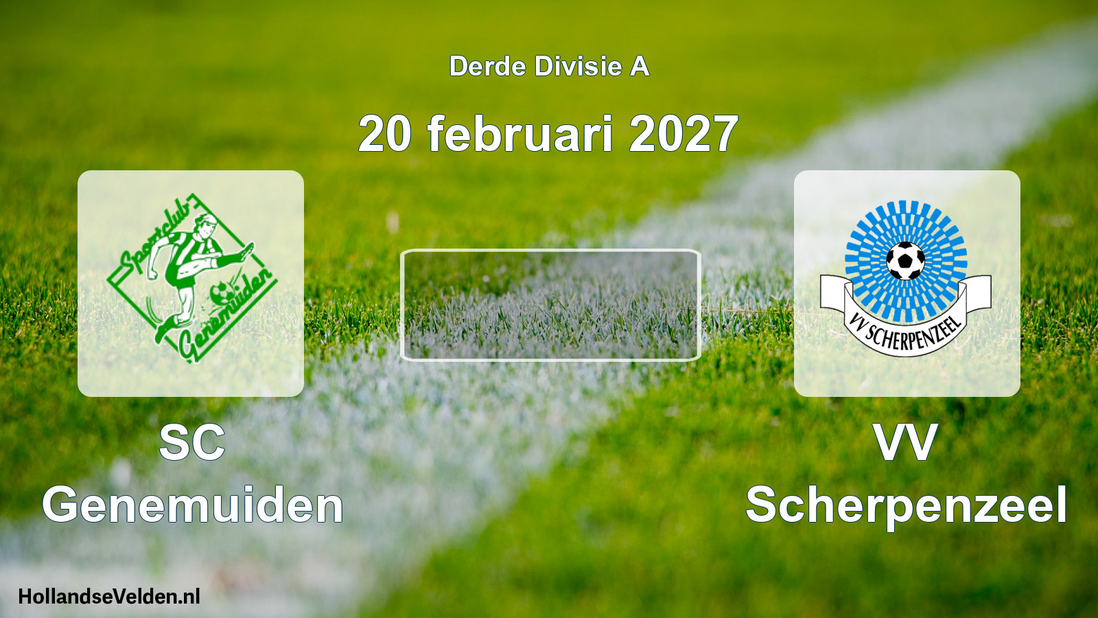 Scheduled Match: SC Genemuiden - VV Scherpenzeel (20 February 2027)