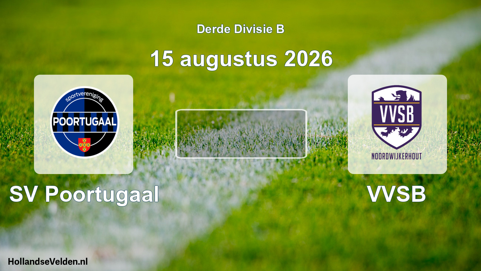 Scheduled Match: SV Poortugaal - VVSB (15 August 2026)