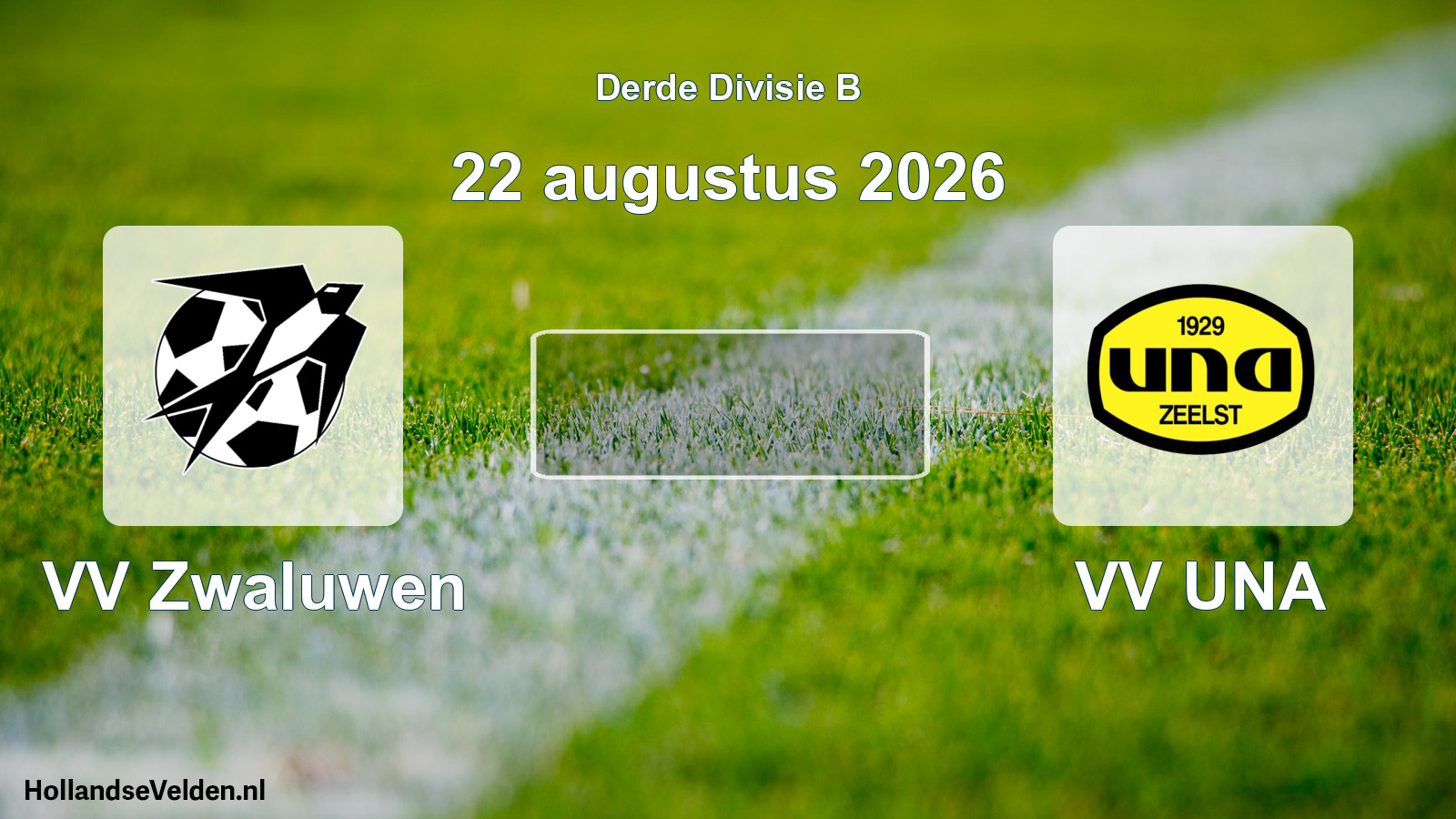 Scheduled Match: VV Zwaluwen - VV UNA (22 August 2026)
