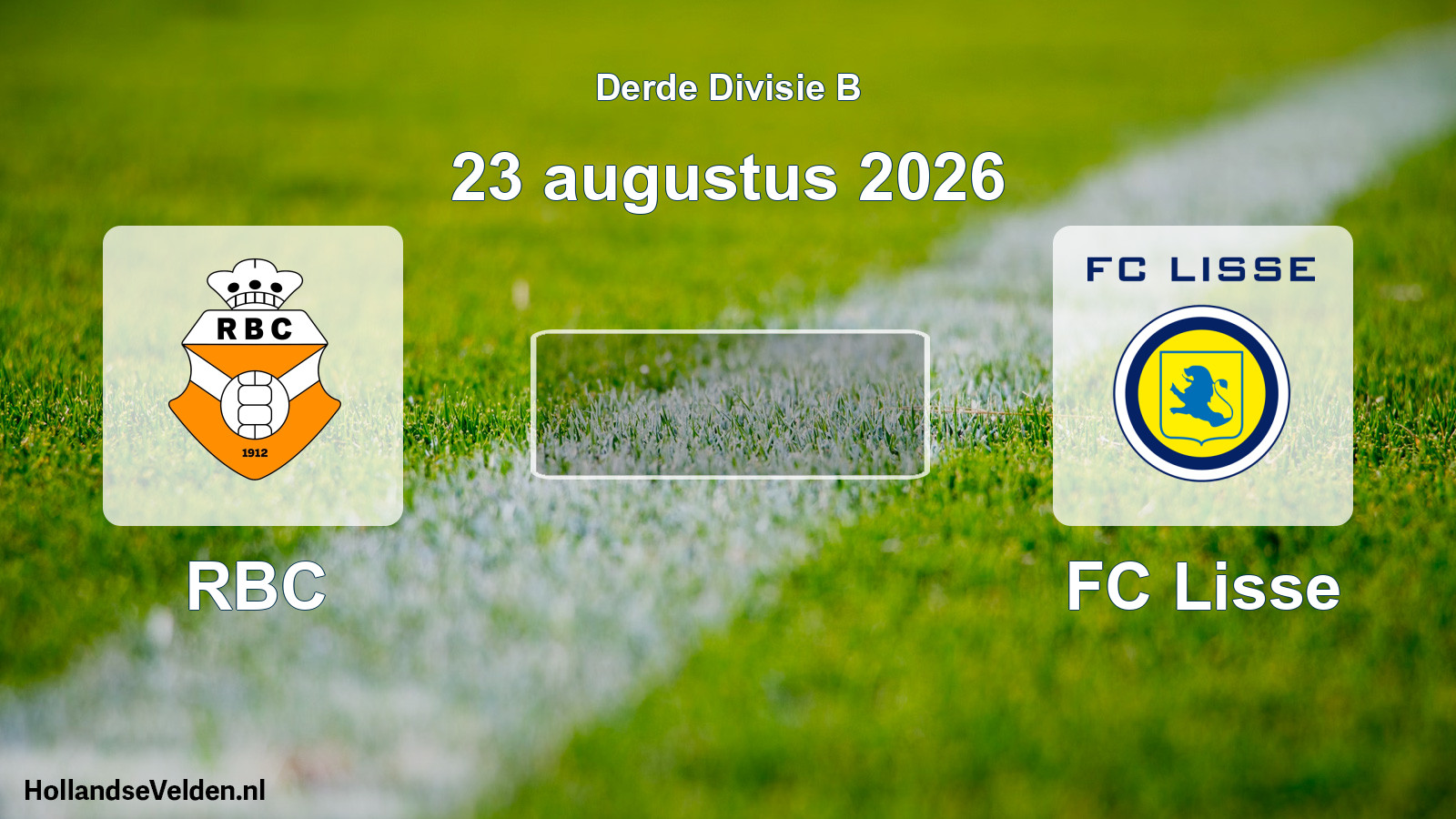 Scheduled Match: RBC - FC Lisse (23 August 2026)
