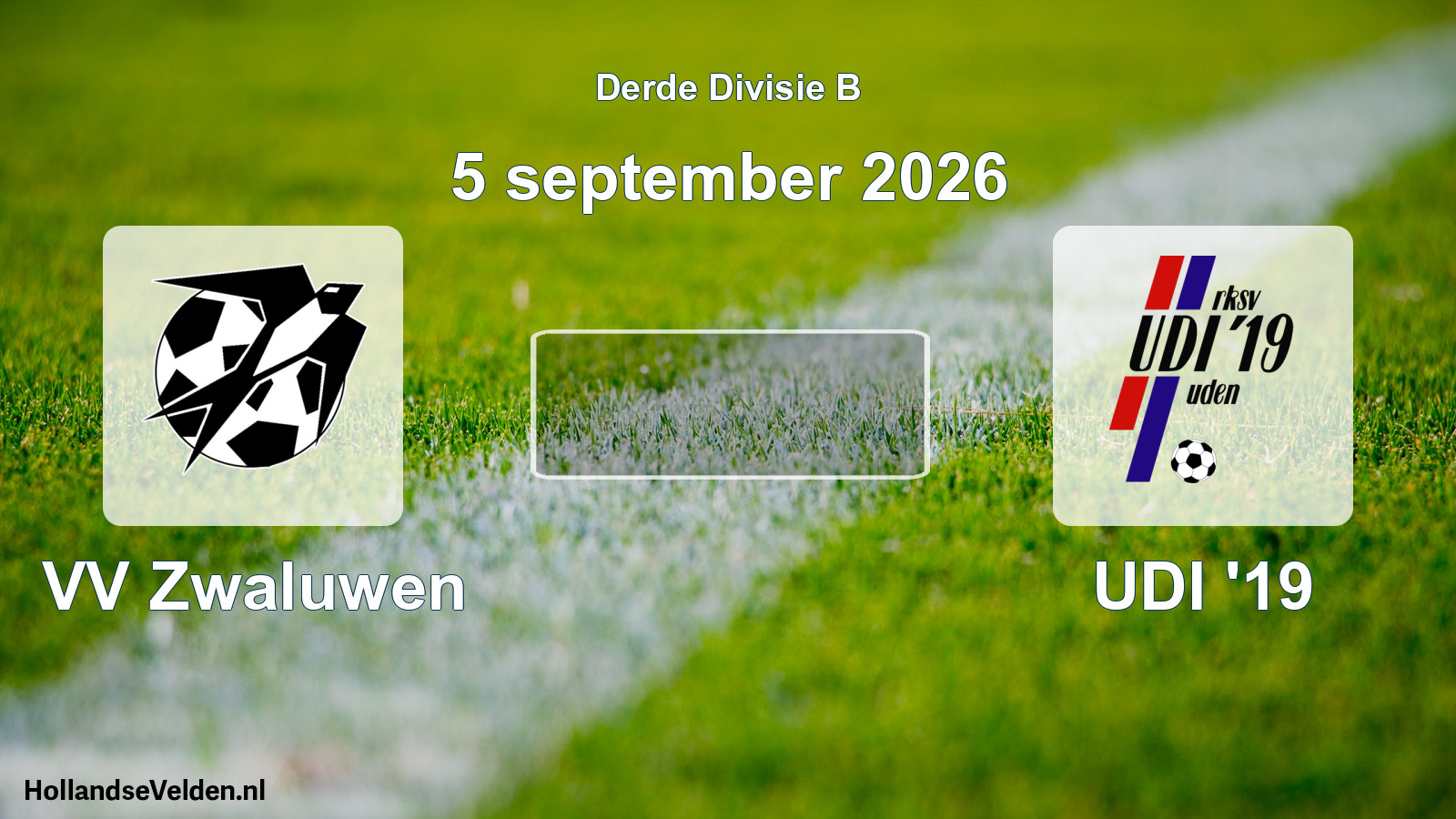 Scheduled Match: VV Zwaluwen - UDI '19 (5 September 2026)