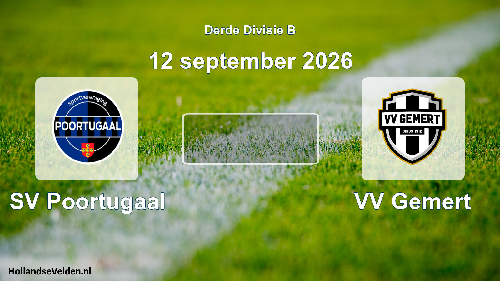 Scheduled Match: SV Poortugaal - VV Gemert (12 September 2026)