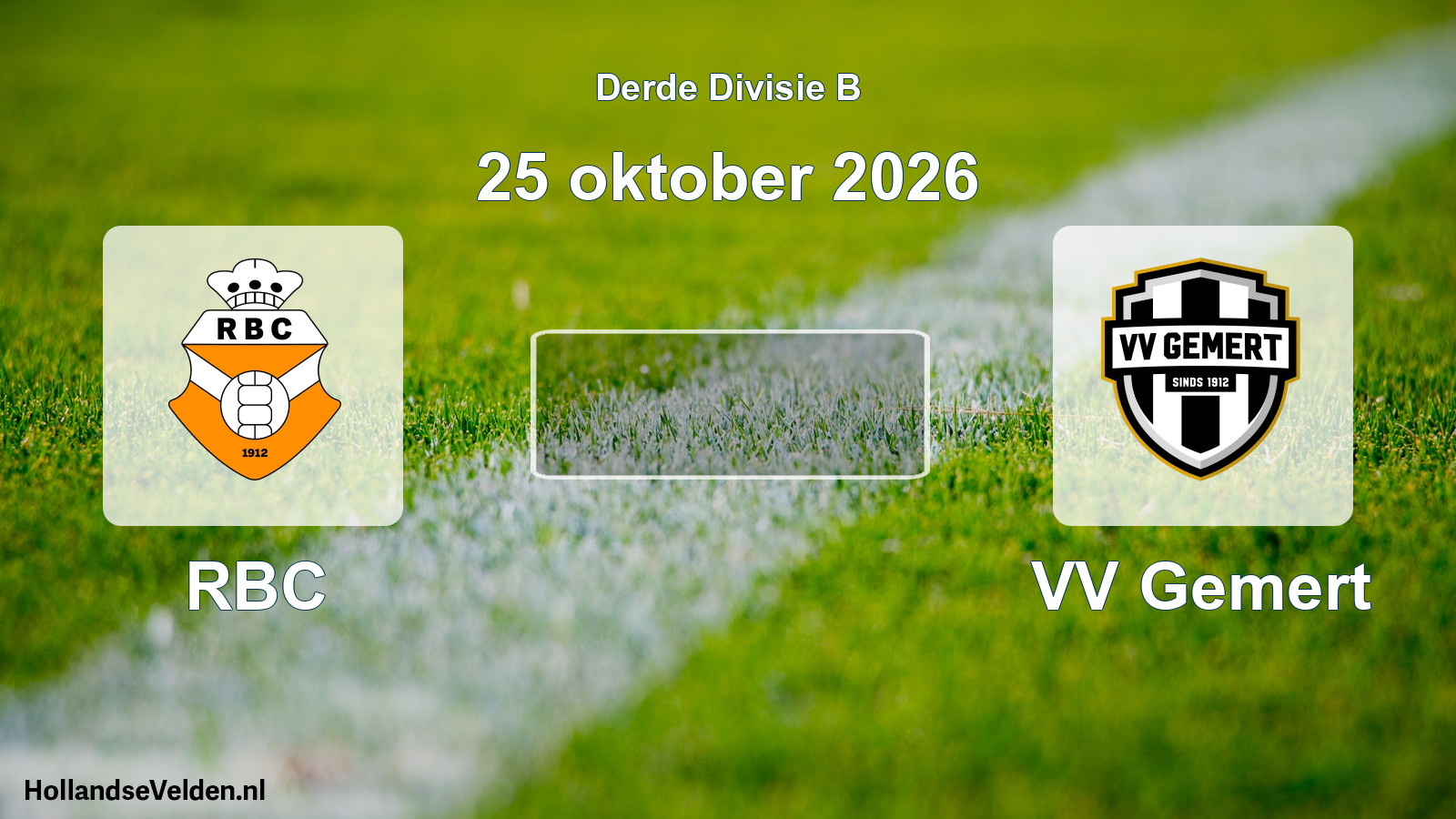 Scheduled Match: RBC - VV Gemert (25 October 2026)