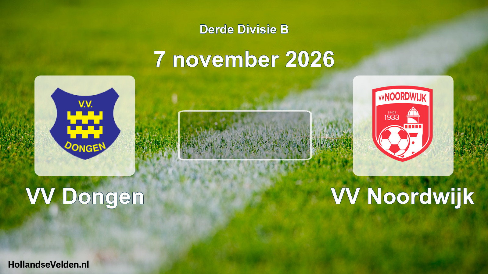 Scheduled Match: VV Dongen - VV Noordwijk (7 November 2026)