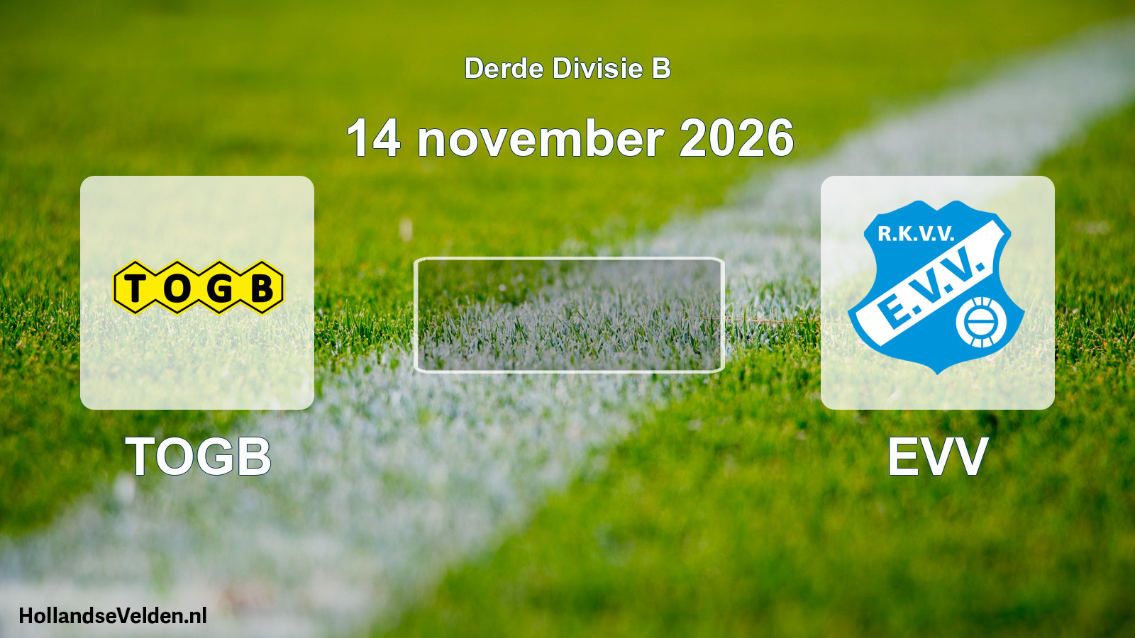 Scheduled Match: TOGB - EVV (14 November 2026)