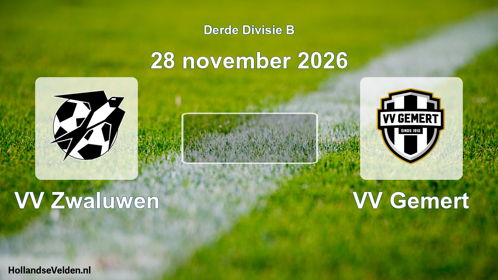 Scheduled Match: VV Zwaluwen - VV Gemert (28 November 2026)