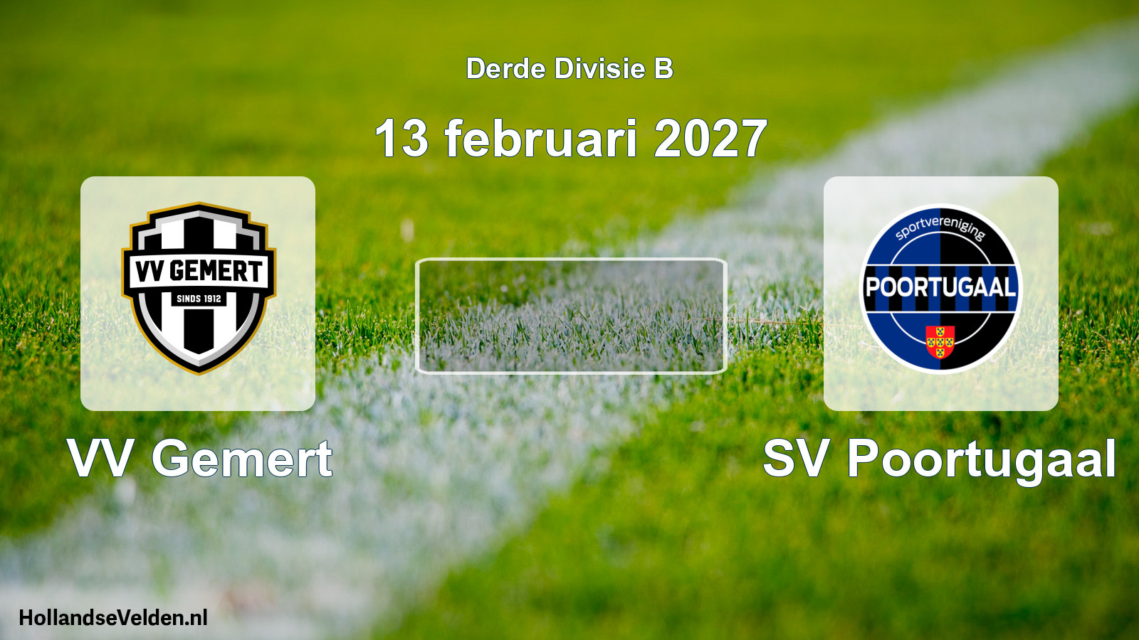 Scheduled Match: VV Gemert - SV Poortugaal (13 February 2027)