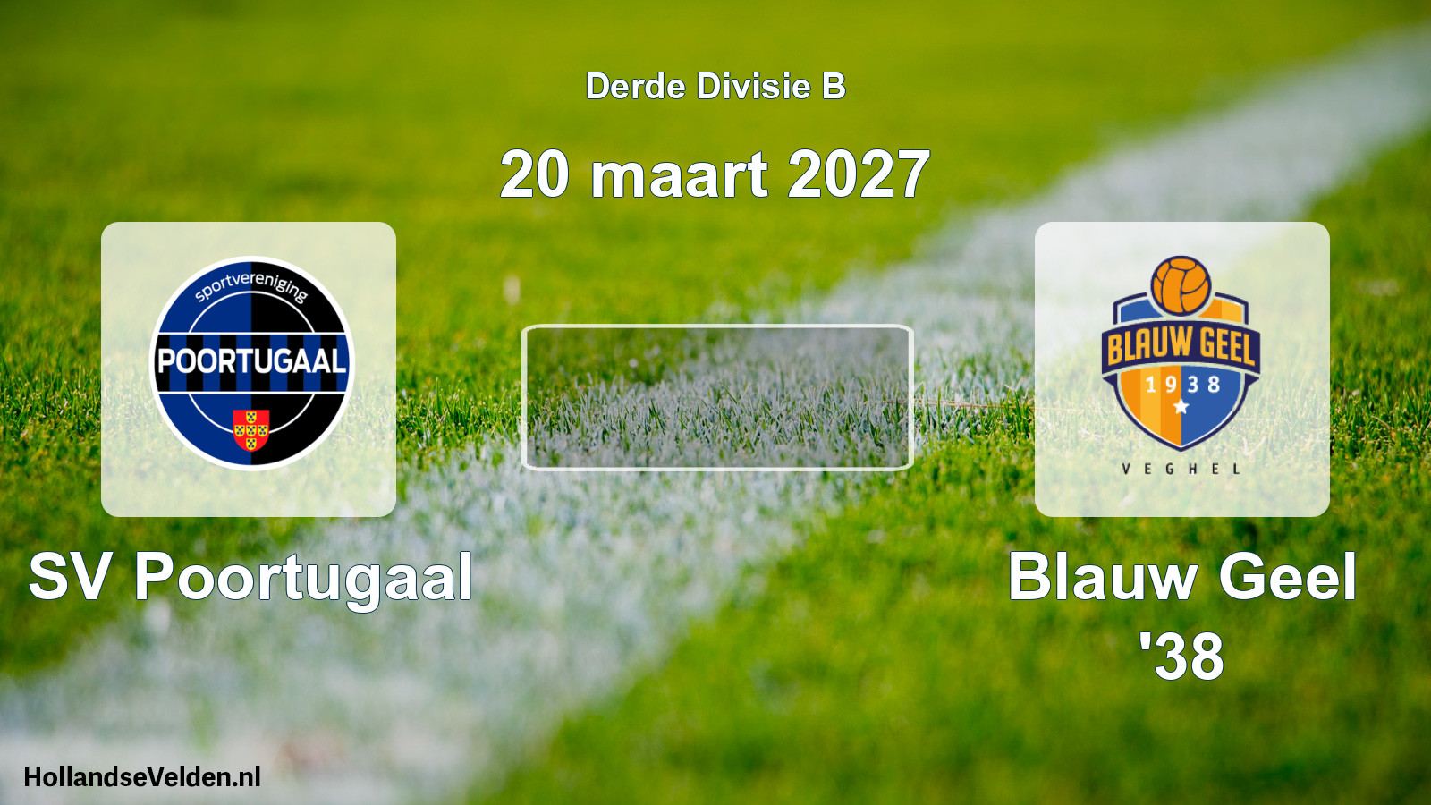 Scheduled Match: SV Poortugaal - Blauw Geel '38 (20 March 2027)