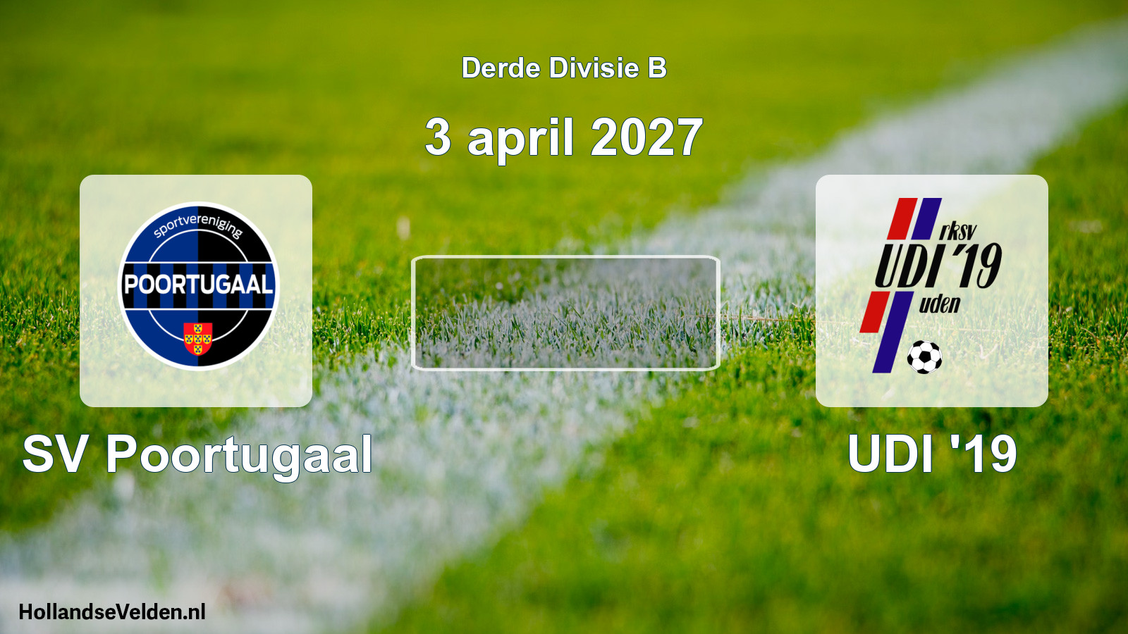 Scheduled Match: SV Poortugaal - UDI '19 (3 April 2027)