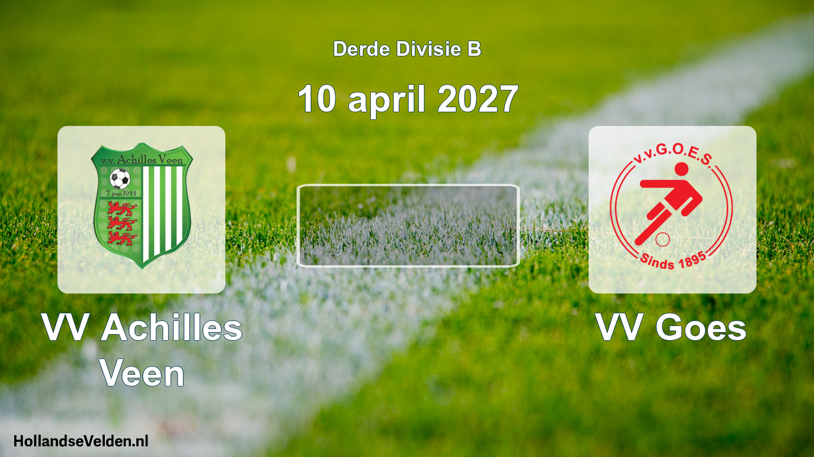 Scheduled Match: VV Achilles Veen - VV Goes (10 April 2027)
