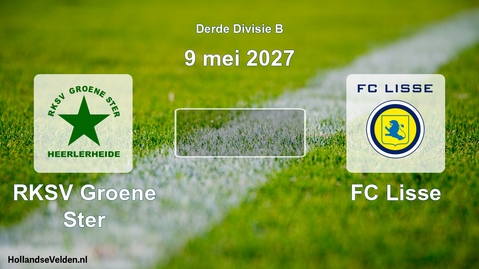 Scheduled Match: RKSV Groene Ster - FC Lisse (9 May 2027)