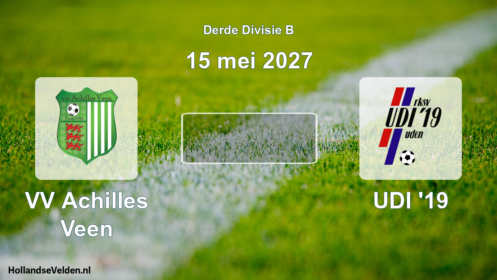 Scheduled Match: VV Achilles Veen - UDI '19 (15 May 2027)