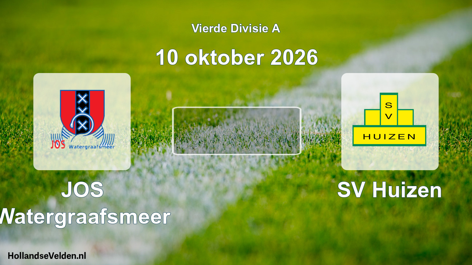 Geplande wedstrijd: JOS Watergraafsmeer - SV Huizen (10 oktober 2026)