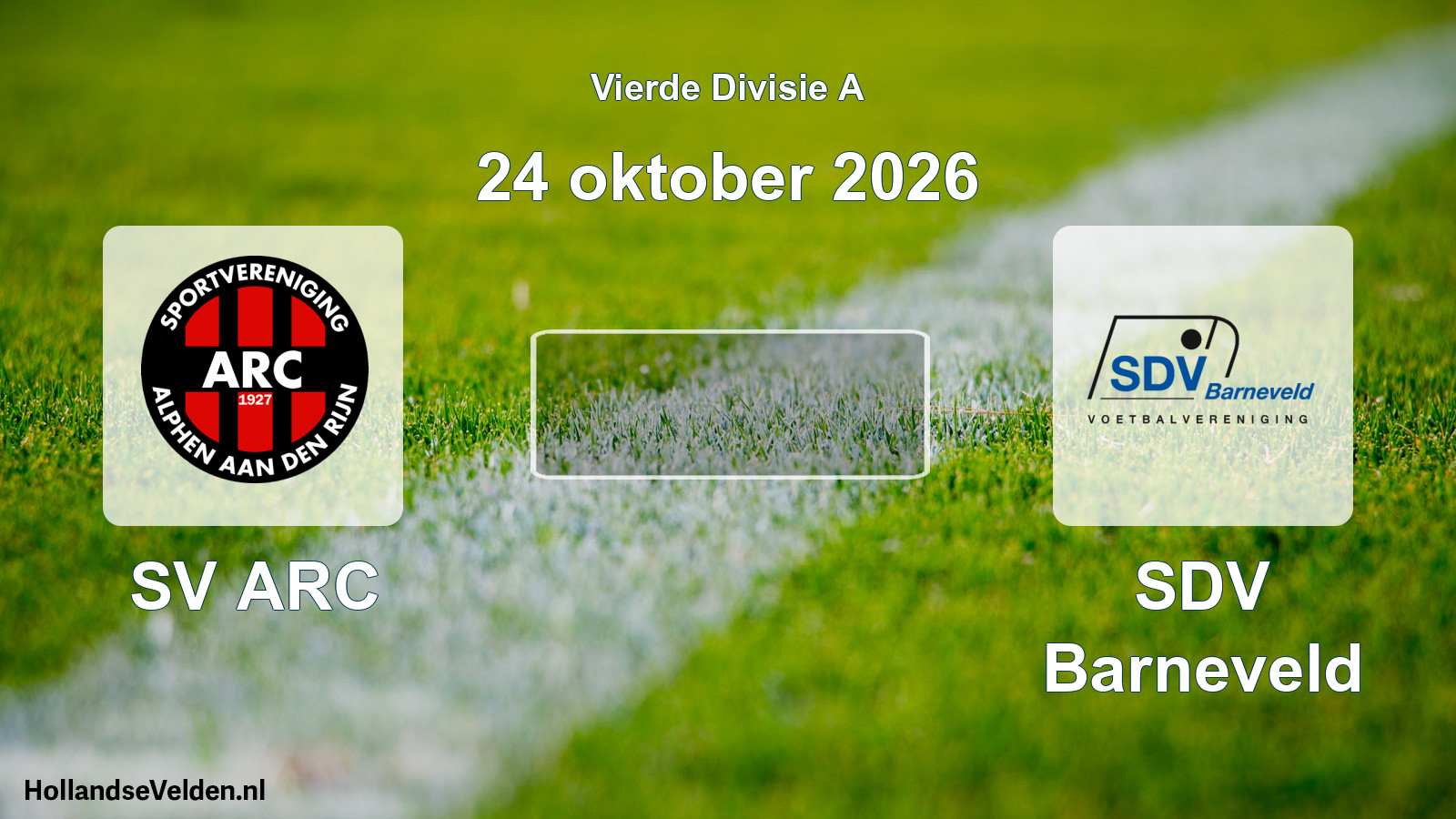 Scheduled Match: SV ARC - SDV Barneveld (24 October 2026)