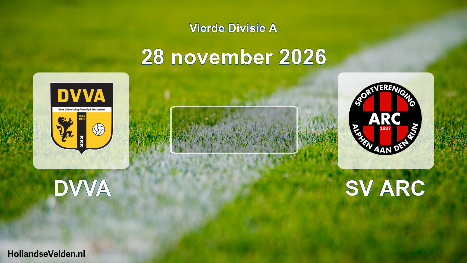 Scheduled Match: DVVA - SV ARC (28 November 2026)