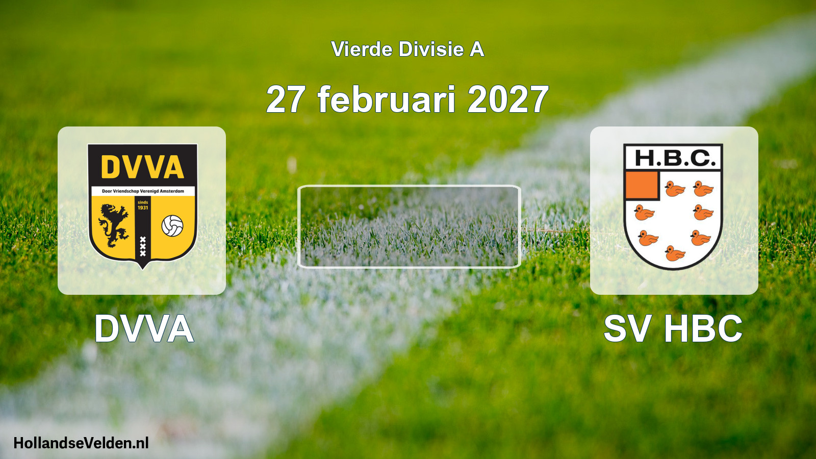 Scheduled Match: DVVA - SV HBC (27 February 2027)