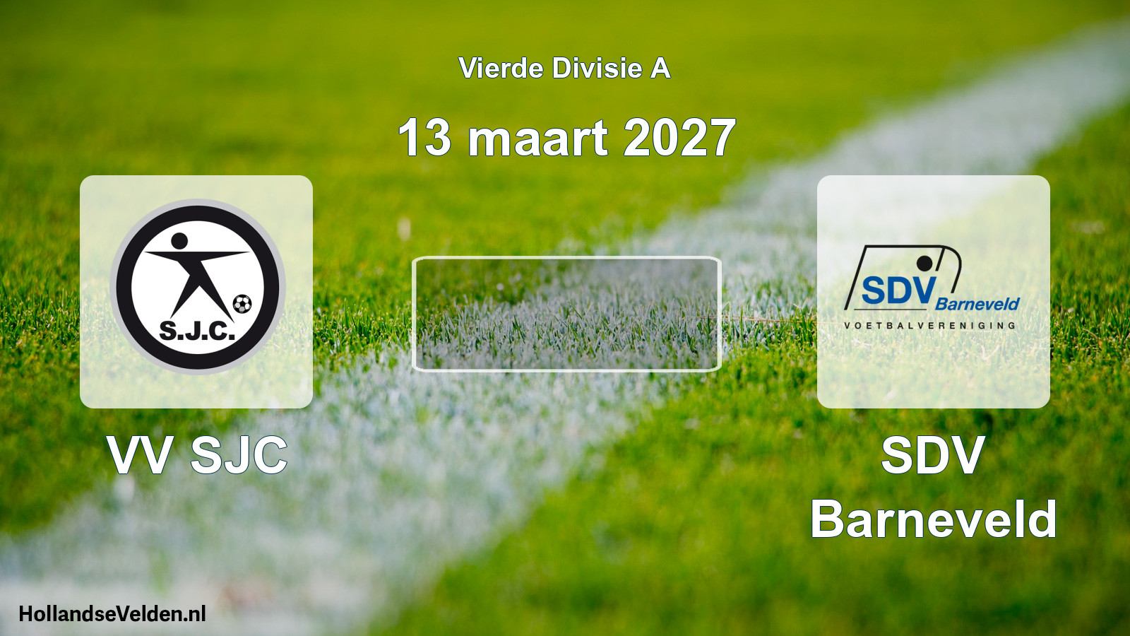 Geplande wedstrijd: VV SJC - SDV Barneveld (13 maart 2027)