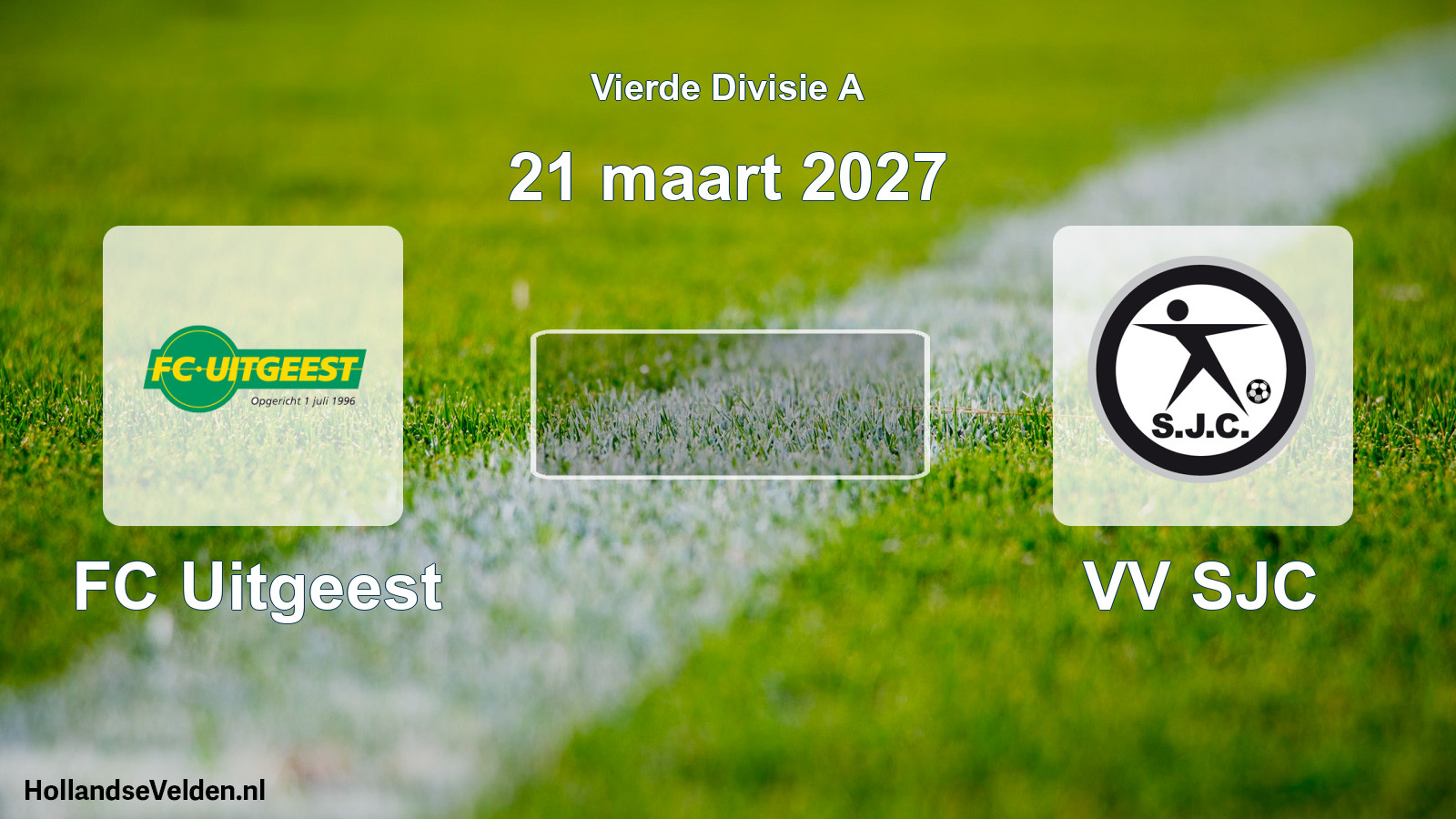 Geplande wedstrijd: FC Uitgeest - VV SJC (21 maart 2027)